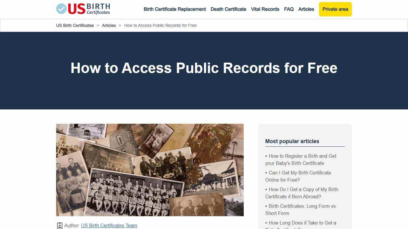 How to Access Public Records for Free